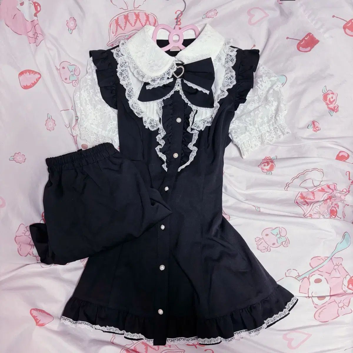 シークレットハニー フリル レース ヨーク セットアップ 地雷系 量産型