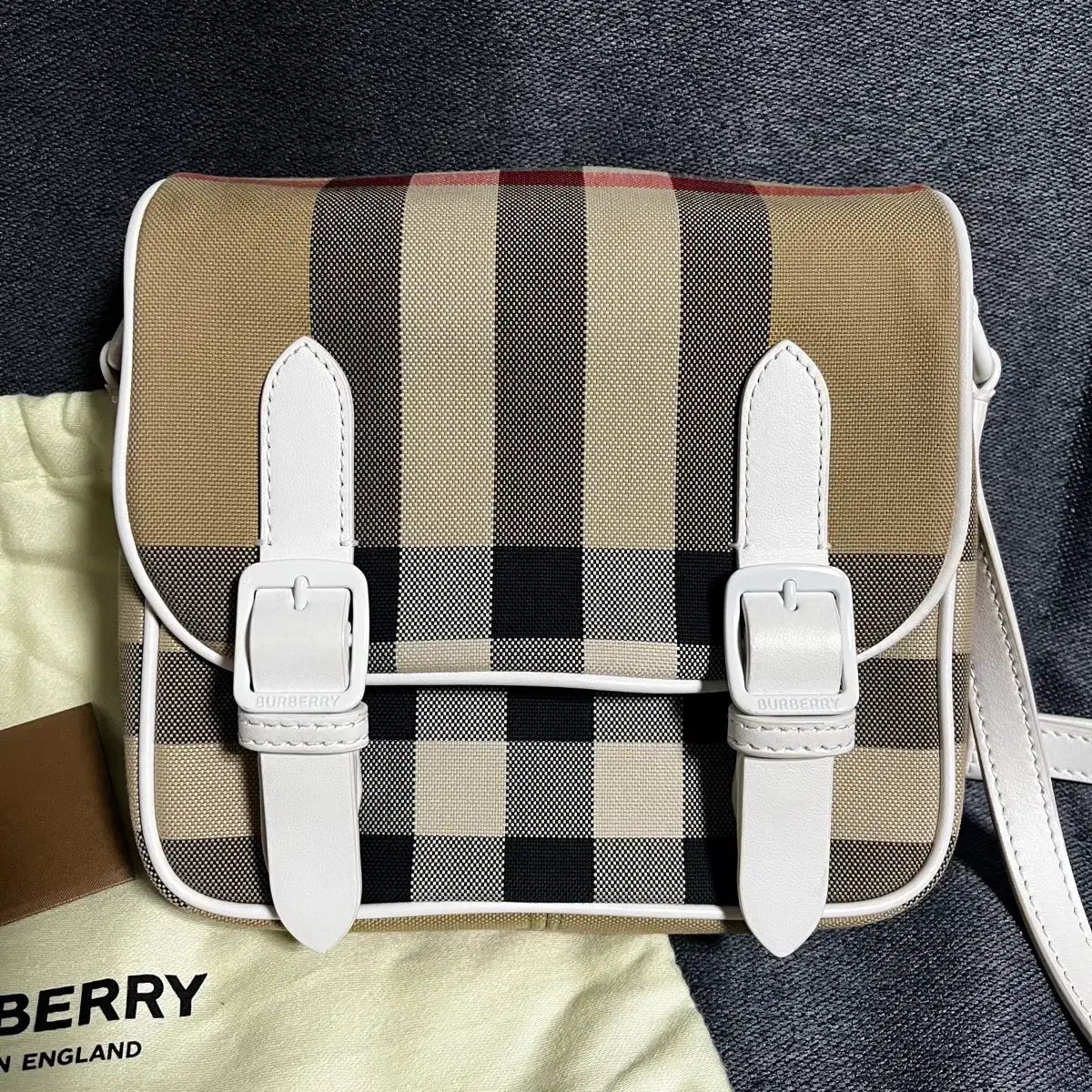 バーバリー JAYDE チェック ミニ サッチェルバッグ