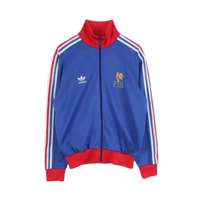 アディダス MEN XL ポリコットン フランス サッカー ジップアップ ジャージ