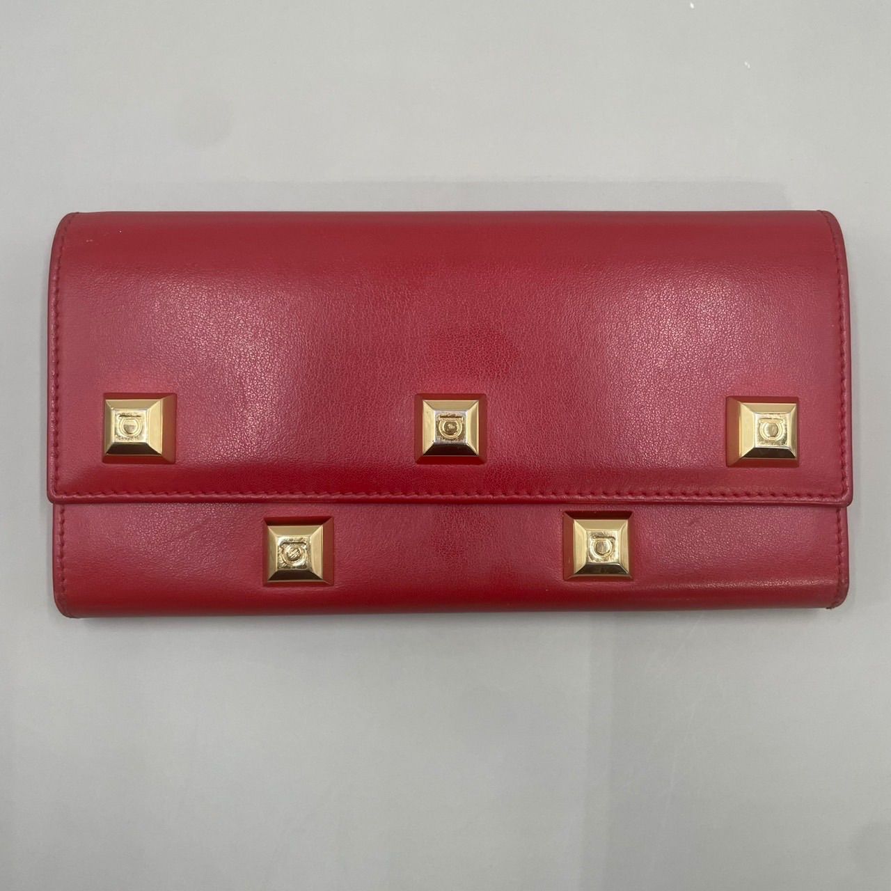 良品 Salvatore Ferragamo サルヴァトーレフェラガモ 長財布 ロング 