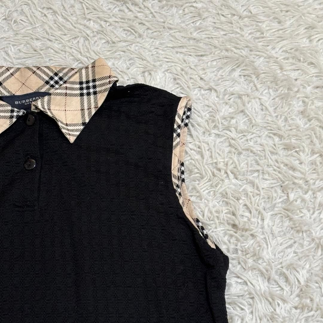 Burberry 襟ノバチェックノースリーブニット