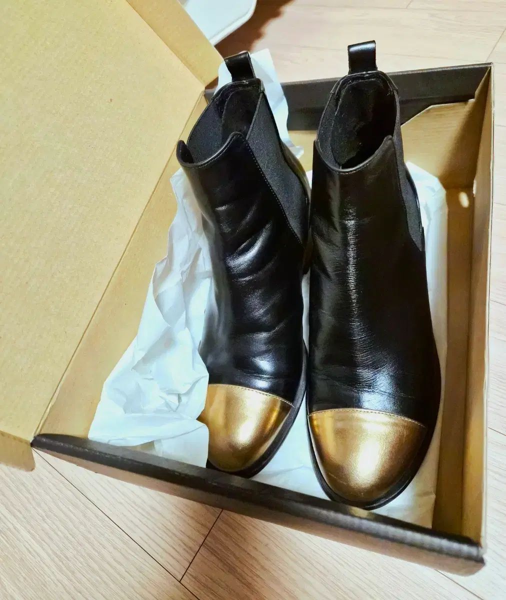 TIME ブラック チェルシー ブーツ 靴 245