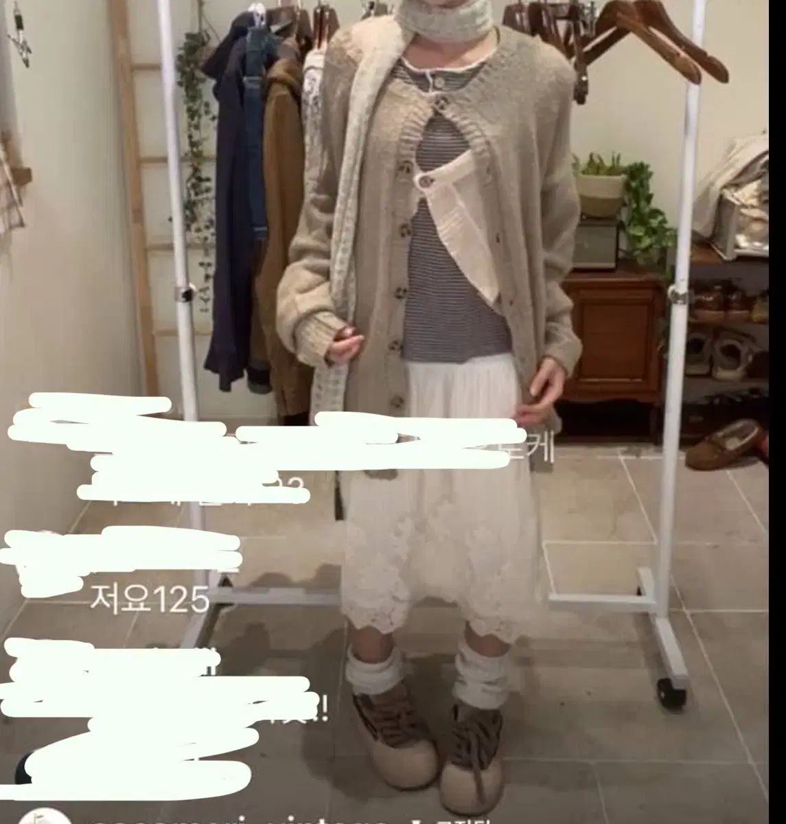 ココモリ ヴィンテージ 森ガール カーディガン ワンピース サワコ ヴィンテージセット コーディネートセット