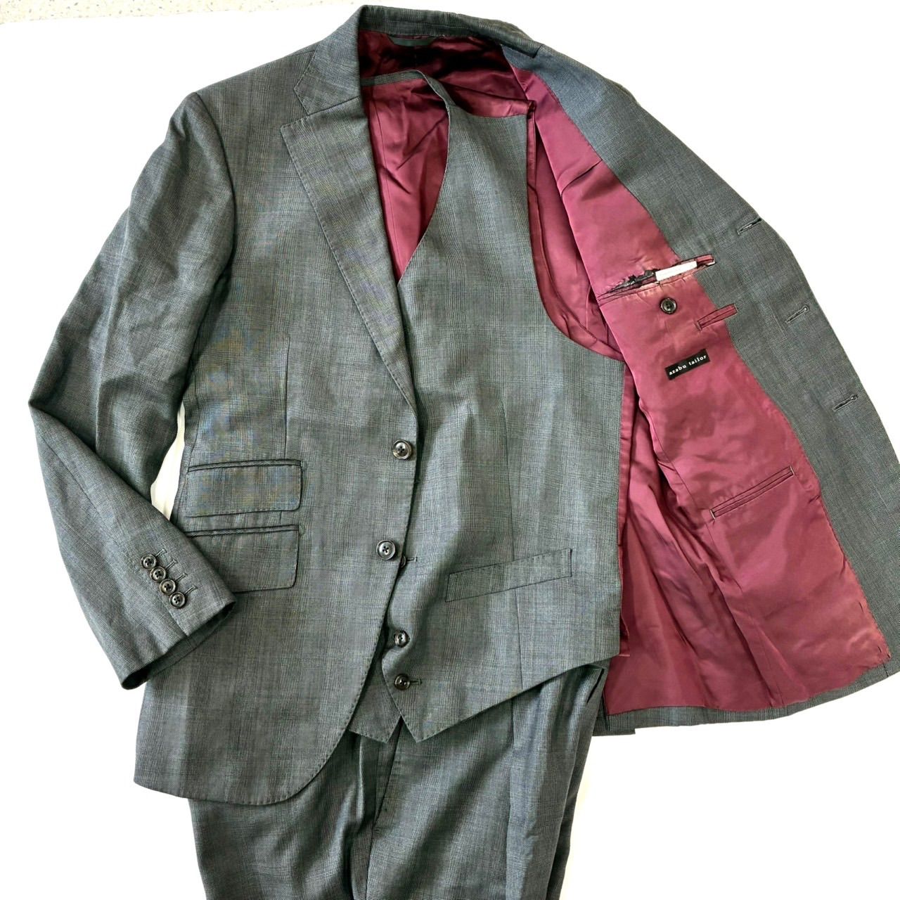 azabu tailor 3 Pスーツ AMADEUS グレースーツ