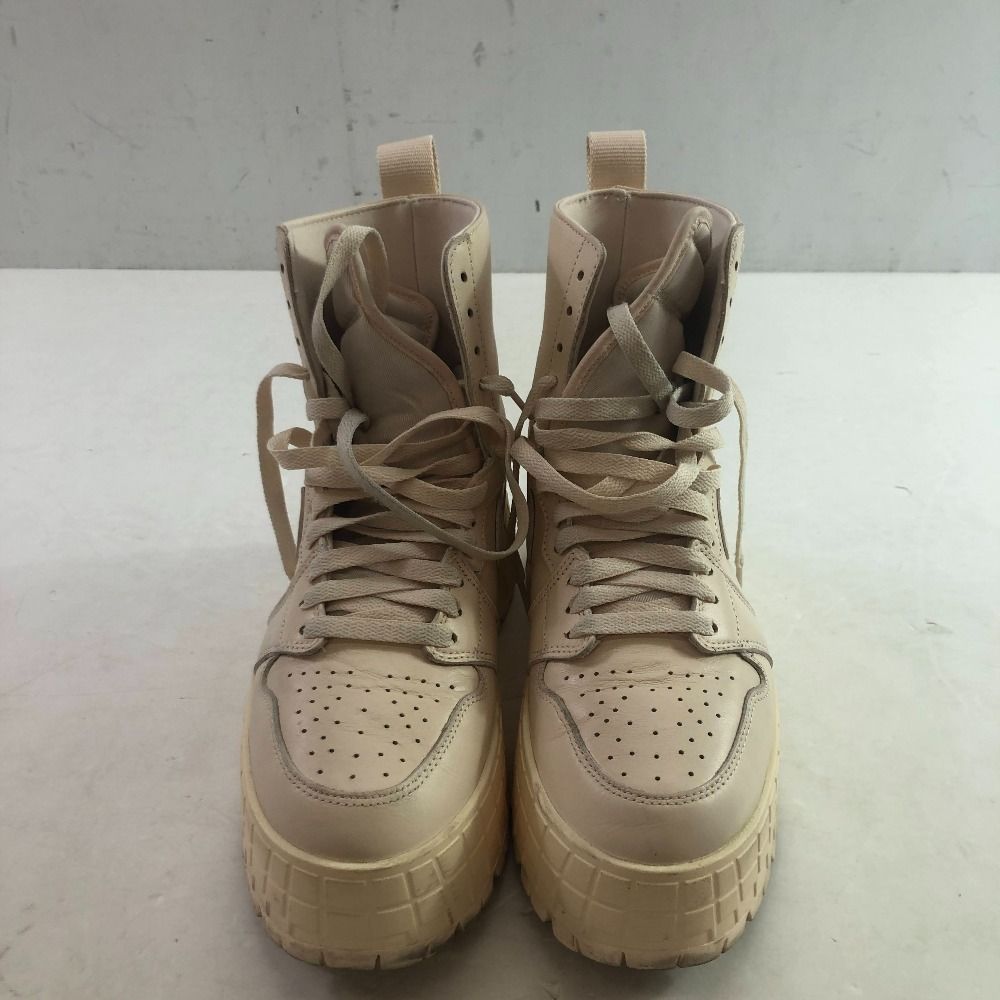 04 w 5516∞ NIKE WMNS AIR JORDAN 1 ナイキ ウィメンズ エア ジョーダン ブルックリン グアバアイス セイル FJ 5737-800 ピンクベージュ 26.5 cm スニーカーブーツ