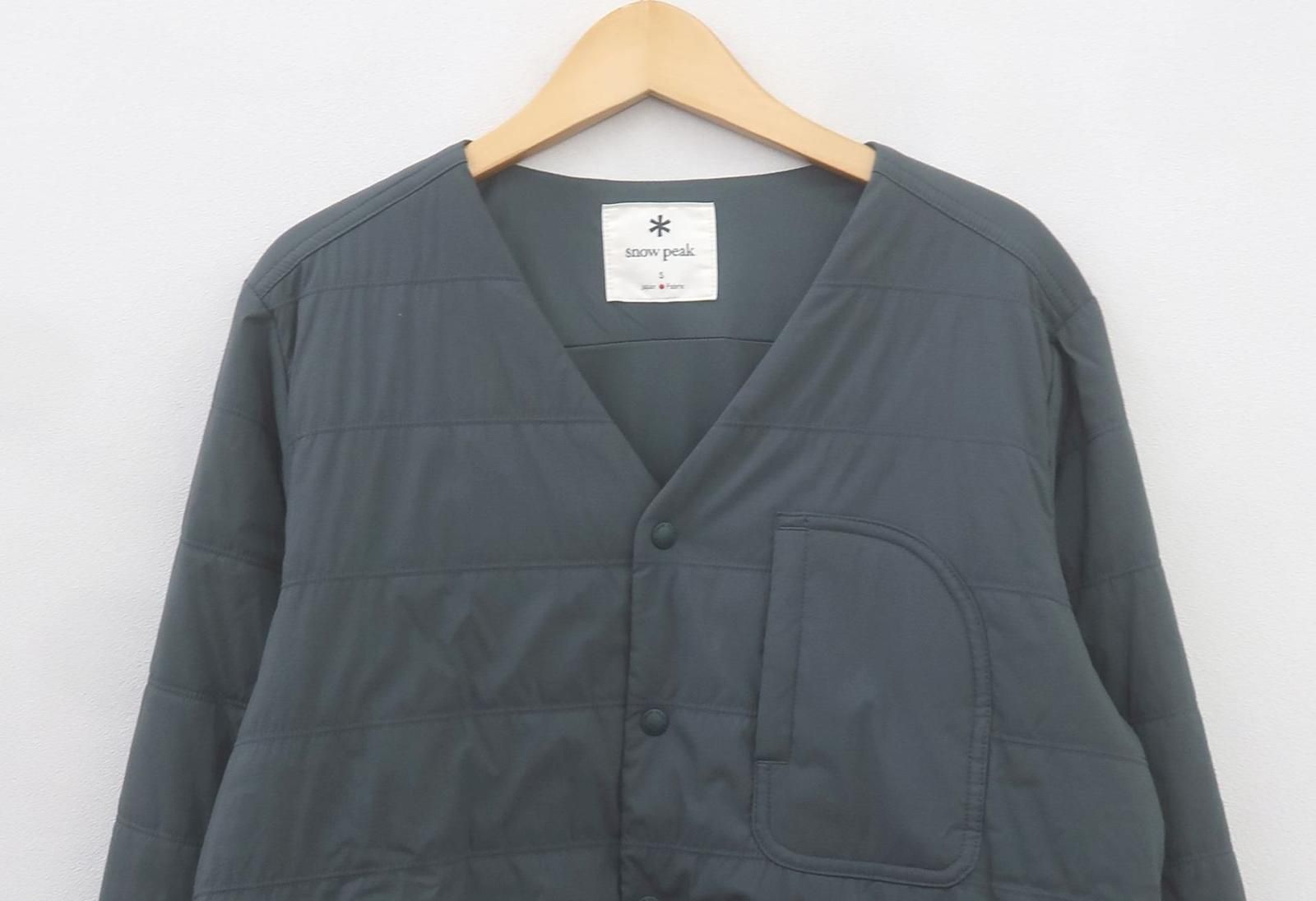  2255 snow peak スノーピーク SW-22 AU 001 フレキシブルインサレーションカーディガン Flexible Insulated Cardigan S 長袖 カーディガン ボレロ アンサンブル