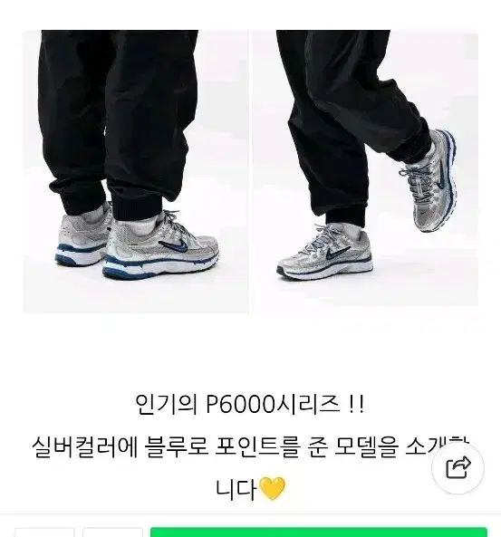 ナイキ P-6000 シルバー ブルー スニーカー