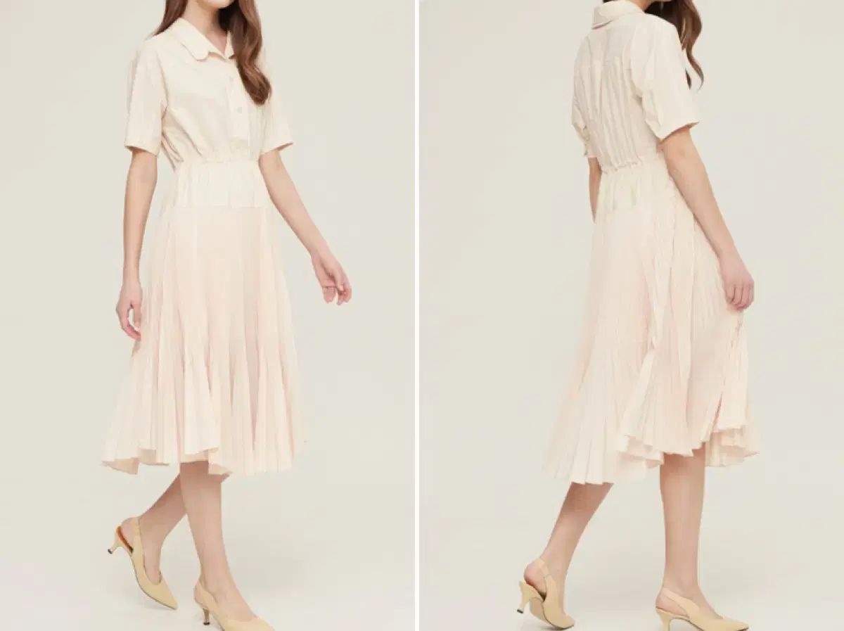 マイン プリーツ ブロック ドローストリング ドレス 20 SS