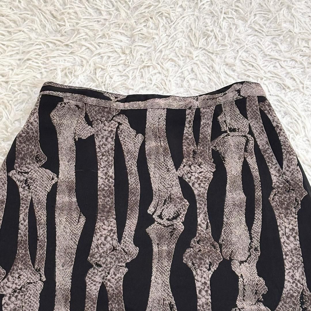 Hysterics 骨柄スカート スカル 骸骨 M ブラック