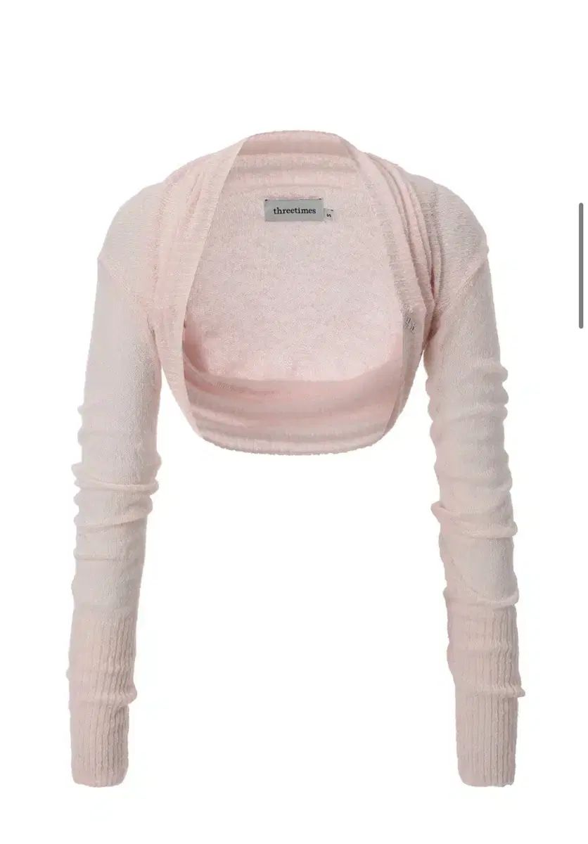 スリータイムズ Angel shawl bolero pink s