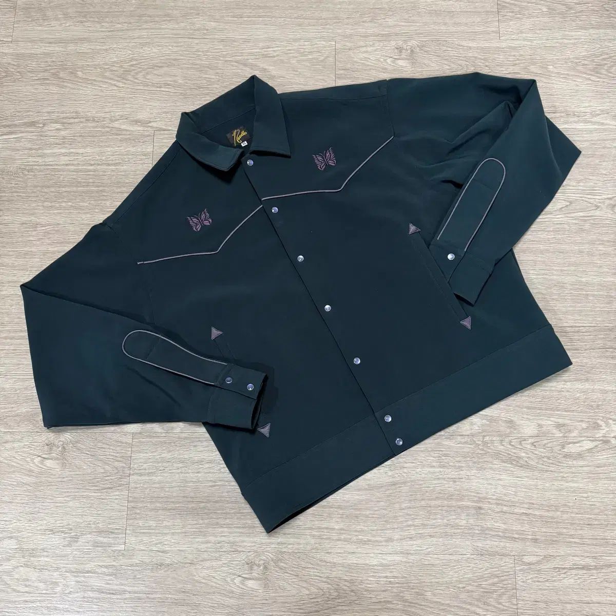 ニードルズ ウェスタン カウボーイ パイピング ジャケット アイビーグリーン