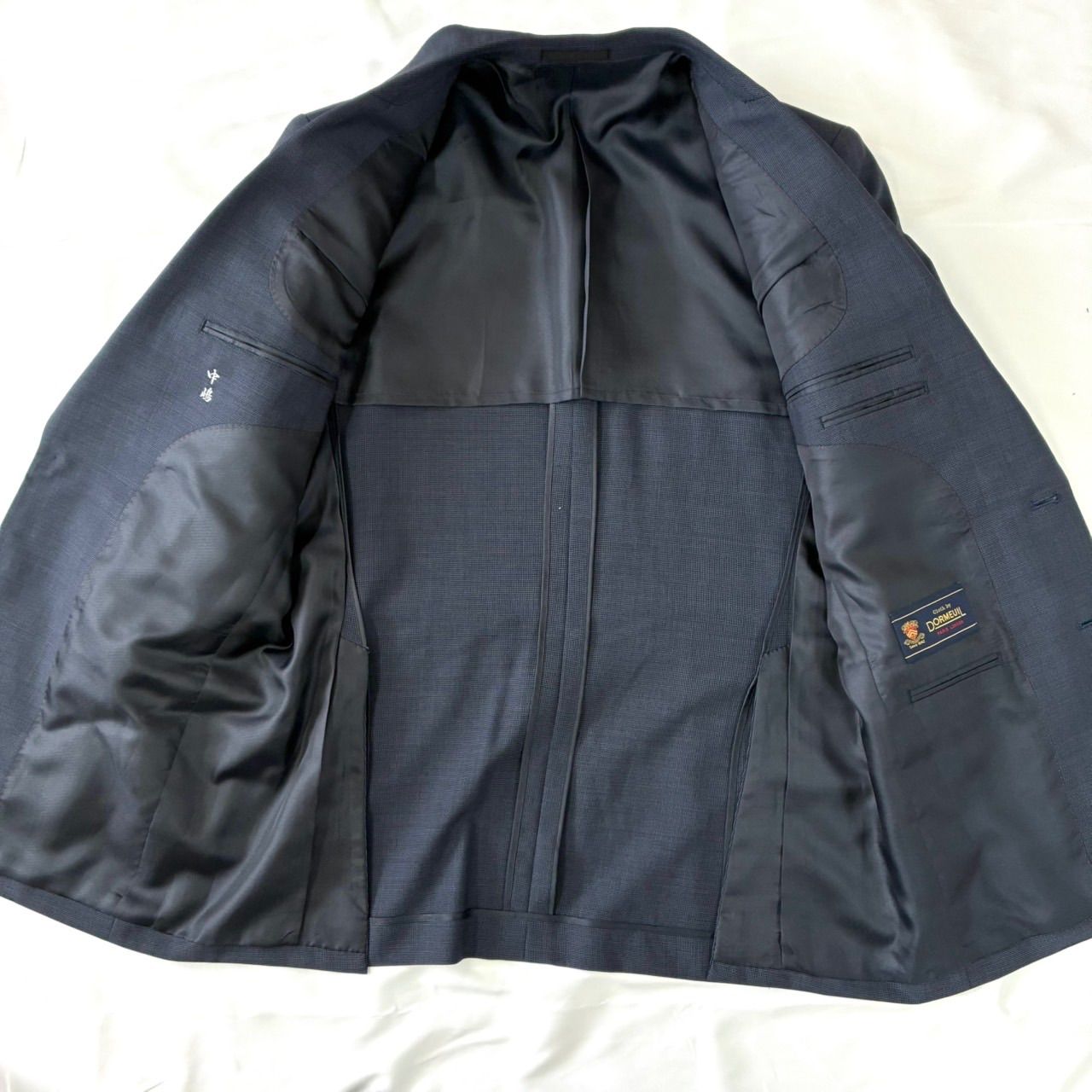 DORMEUIL ドーメル A5 ネイビー 紺色 濃紺 シングルスーツ 毛100