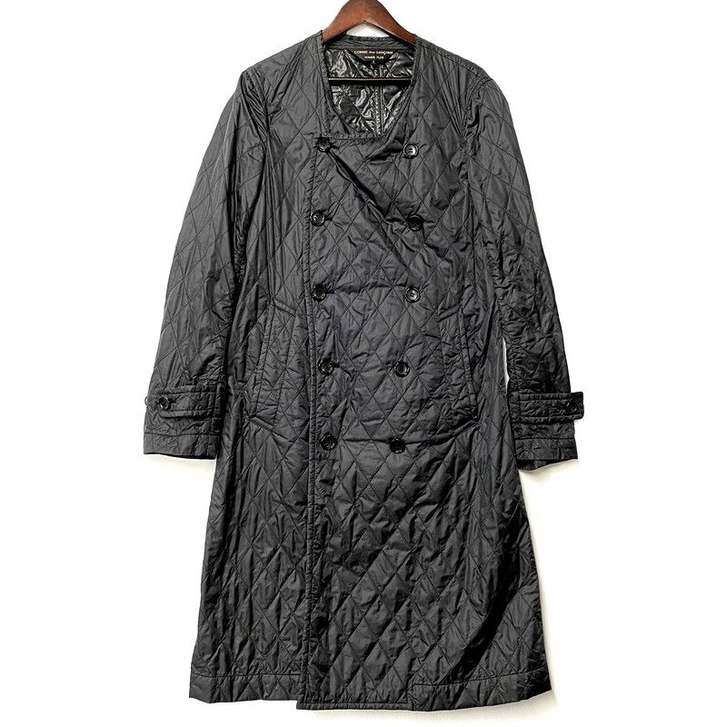 コムデギャルソンオムプリュス　ステンカラーコート　中綿キルティング　AD1990 中古】【メンズ】 COMME des GARCONS HOMME PLUS コムデギャルソンオム