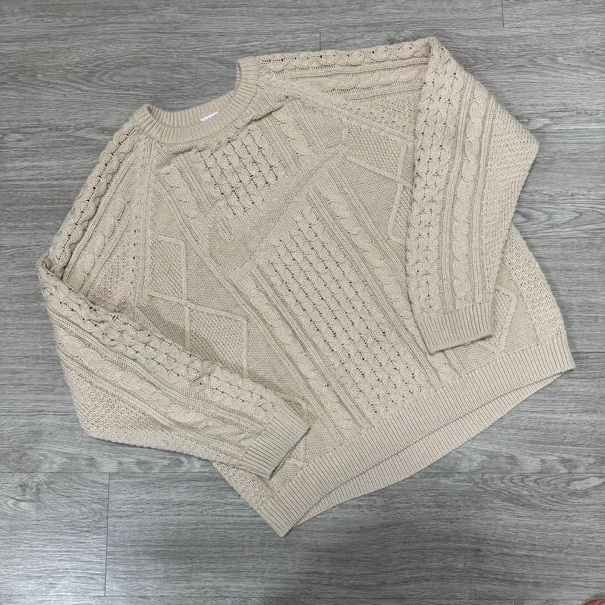 ナイキ ケーブルニット ロングスリーブ セーター ラタン