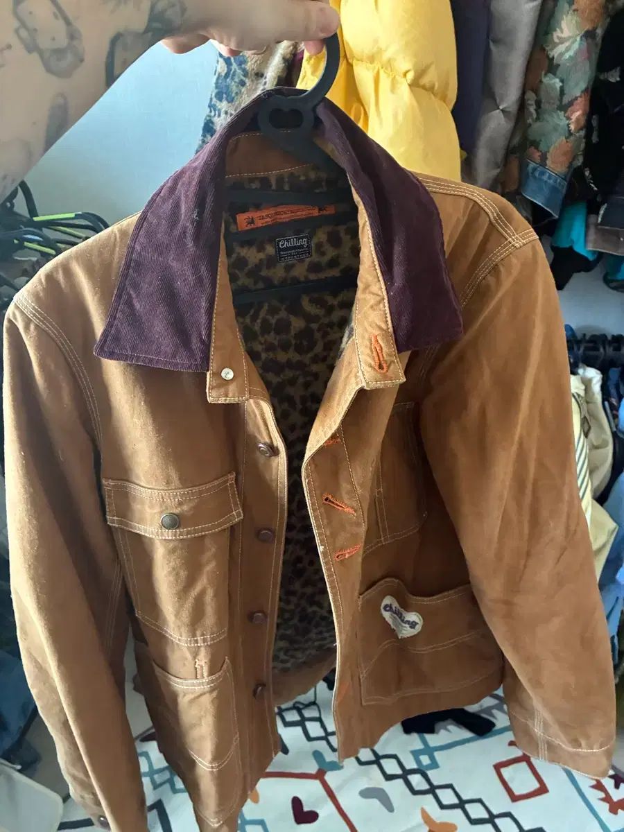 Sasquatchfabrix Chilling ジャケット ブラウン