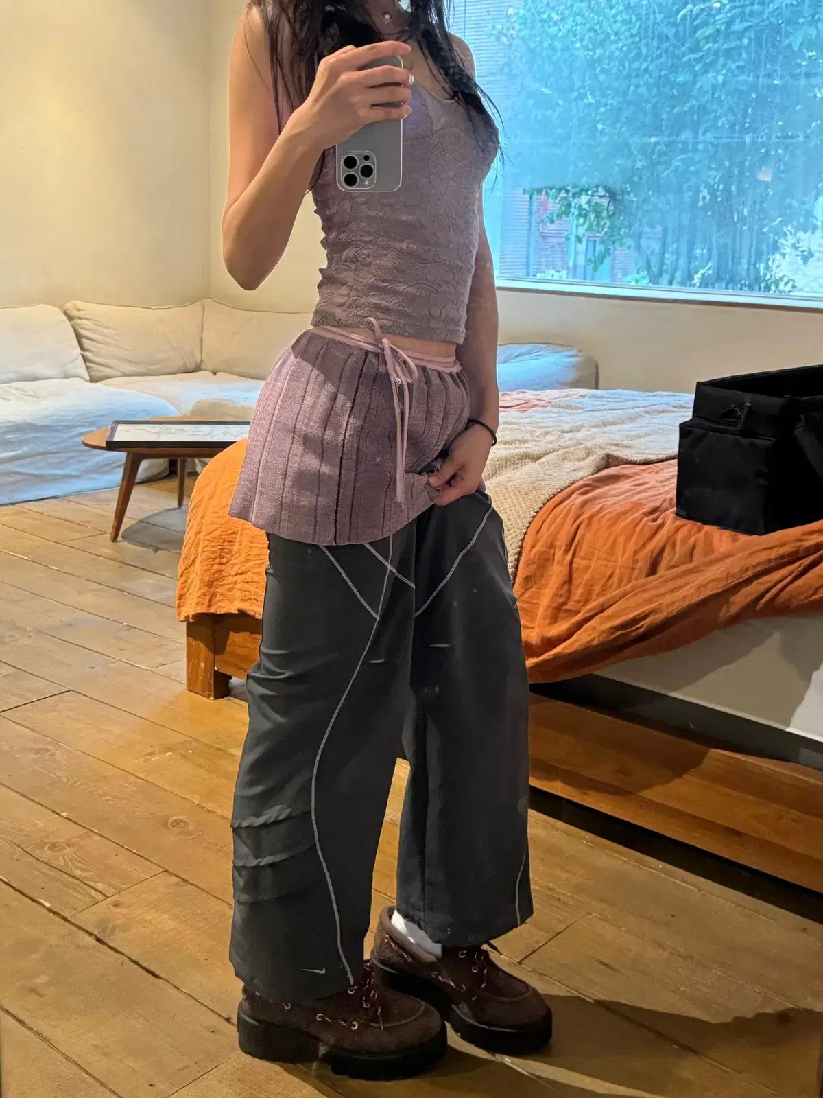  Isa boulder PURPLE パープル ミニ ラップスカート その他 ミニスカート