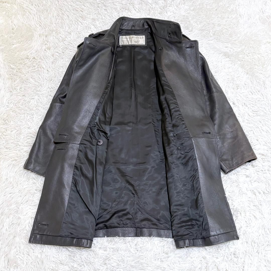 美品】HARAJUKU MOTHER ラムレザーコート 羊革 11 黒 - メルカリ