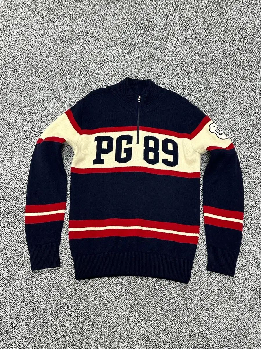 パーリーゲイツ メンズ95-100 ゴルフ 防風 ニット ハーフジップ