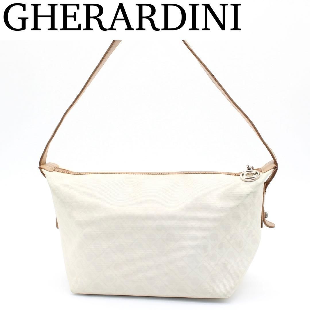 【良品】GHERARDINI ゲラルディーニ ハンドバッグ クリーム PVC 良品】GHERARDINI ゲラルディーニ ハンドバッグ クリーム PVC - メルカリ