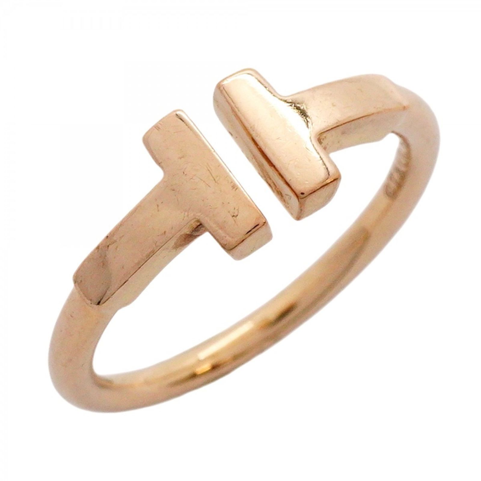 ティファニー Tiffany リング Tワイヤー 18 KPG ピンクゴールド 7.5号レディース