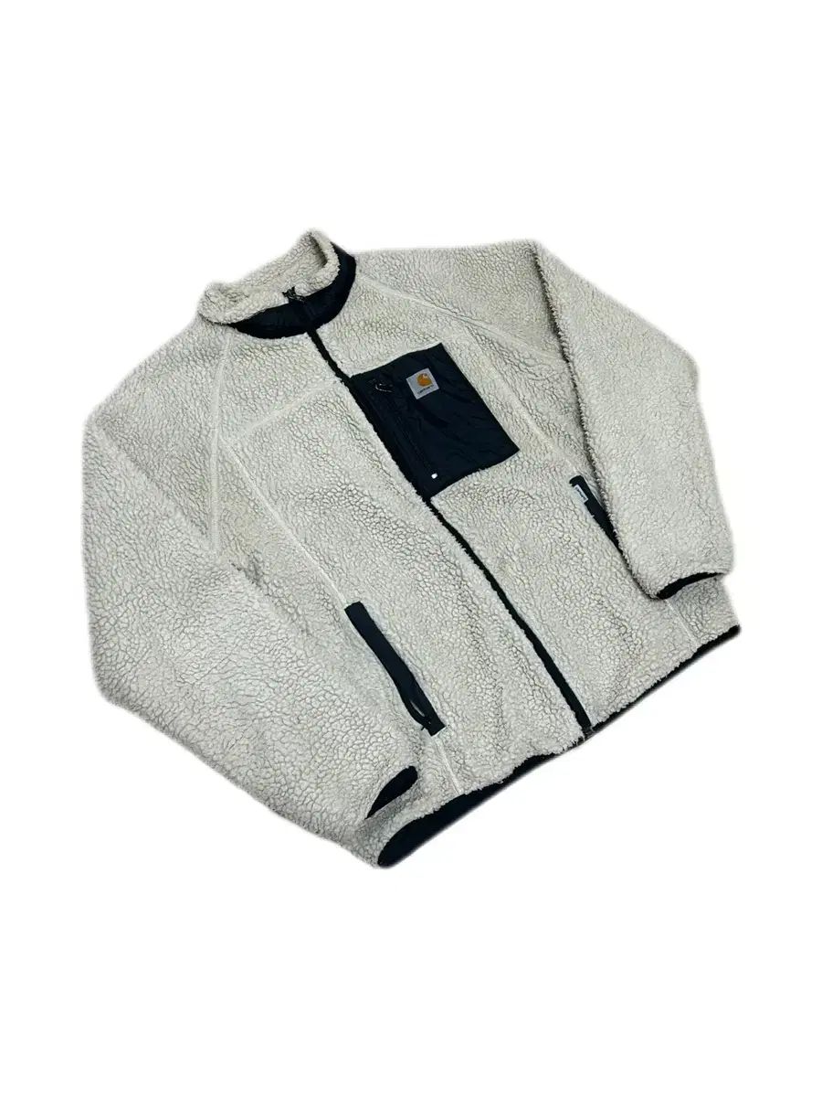 カーハート WIP アイボリー フリース ジップアップ ジャケット