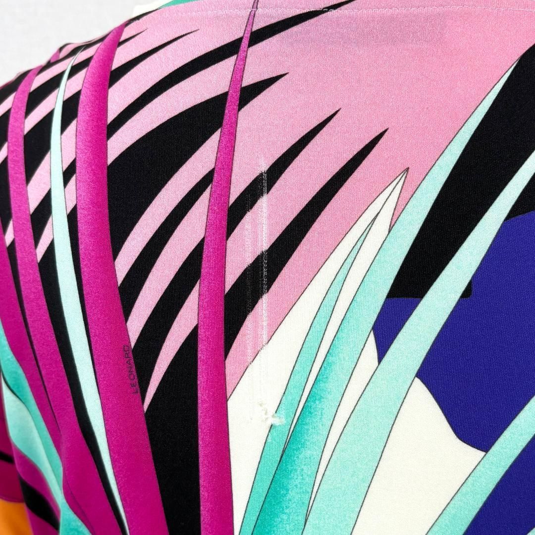 LEONARD 半袖ロングワンピース 38 白×マルチ ボタニカル - メルカリ