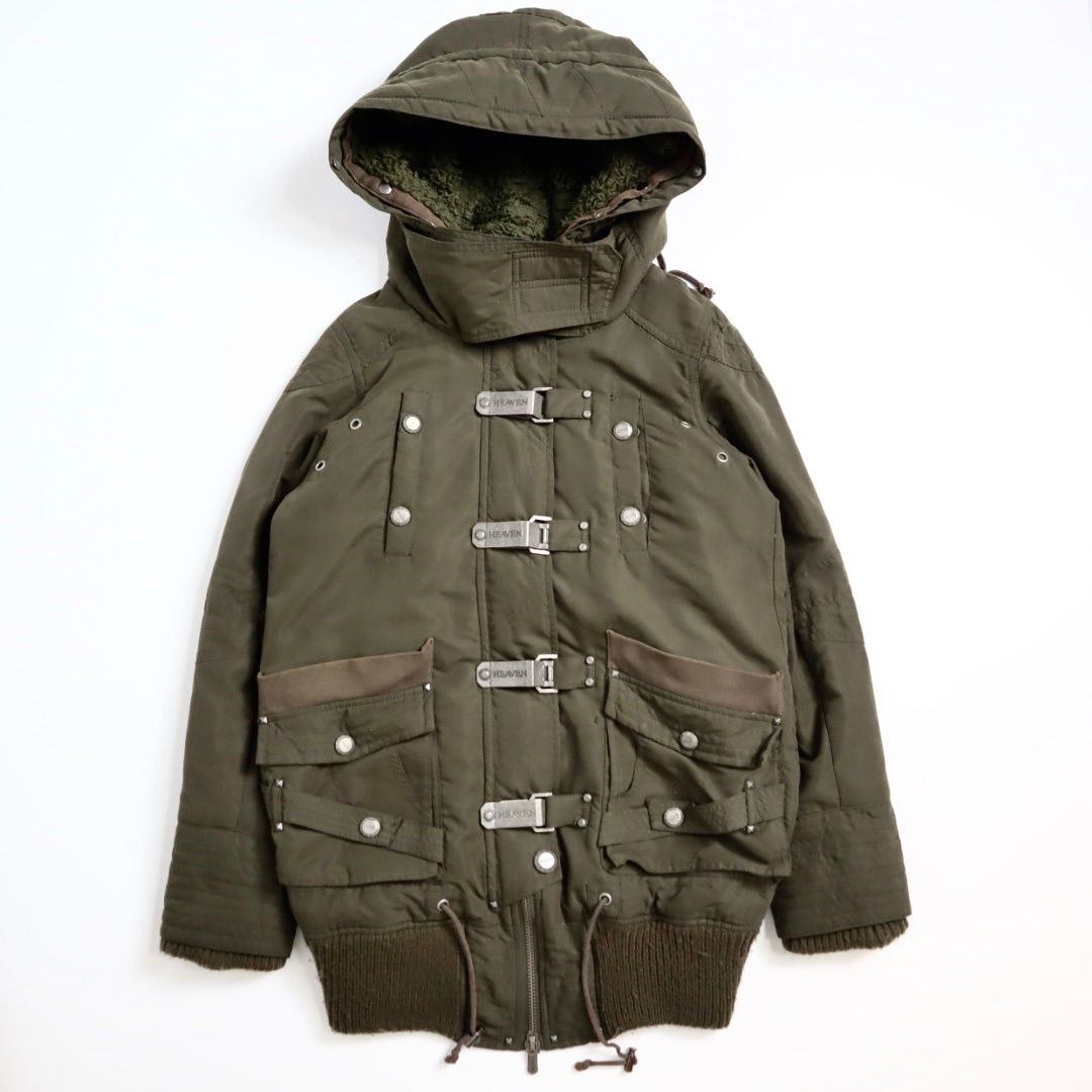 y2k グランジ　ミリタリージャケット 00s ファイヤーマンジャケット Vintage 00s y2k armani heaven and earth n2b Fireman jacket