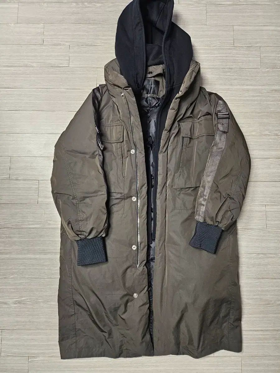 TIME マウンテンパーカー グース ダウンジャケット ロング丈 XLサイズ 105-110号 送料 無料