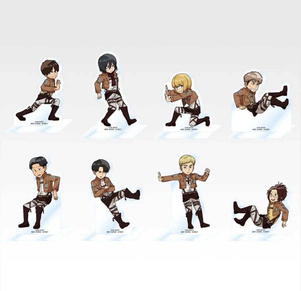 進撃の巨人 クージー H賞 アクリル ブックスタンド フルセット