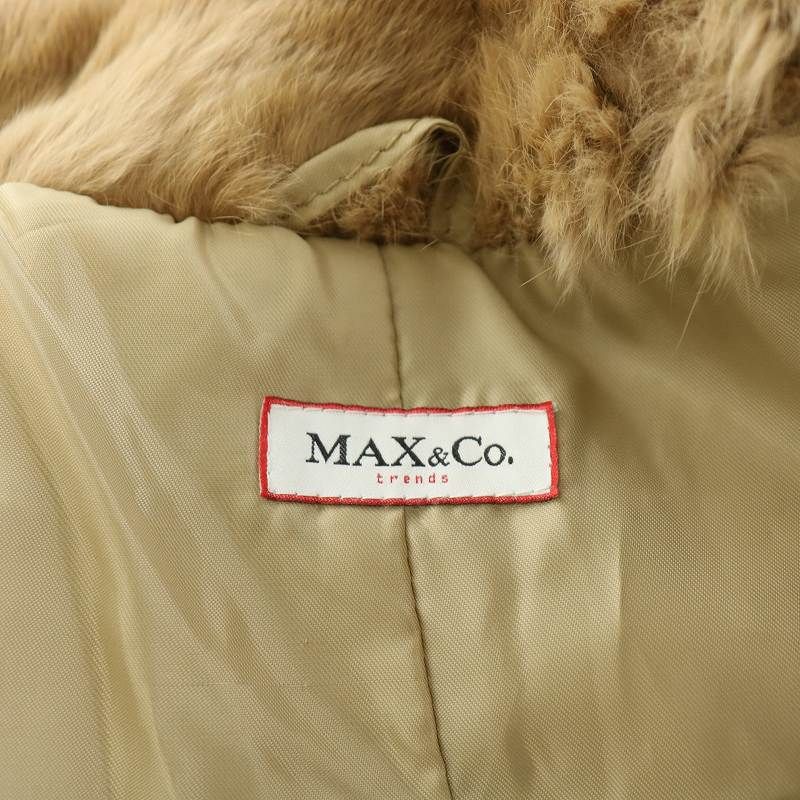 マックス&コー MAX&CO. ファーコート 毛皮 アウター ロング丈 フック マックス&コー MAX&CO. ファーコート 毛皮 アウター ロング丈 フック