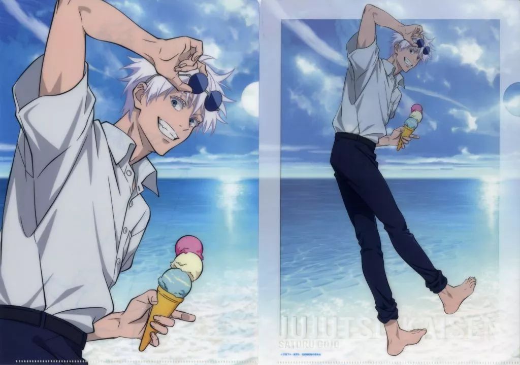 中古】クリアファイル 五条悟(明昼の刻) A4クリアファイルセット