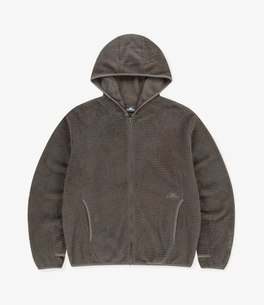 サンLOVE ポーラテック アルファ ジップアップ フーディー ブラウン M