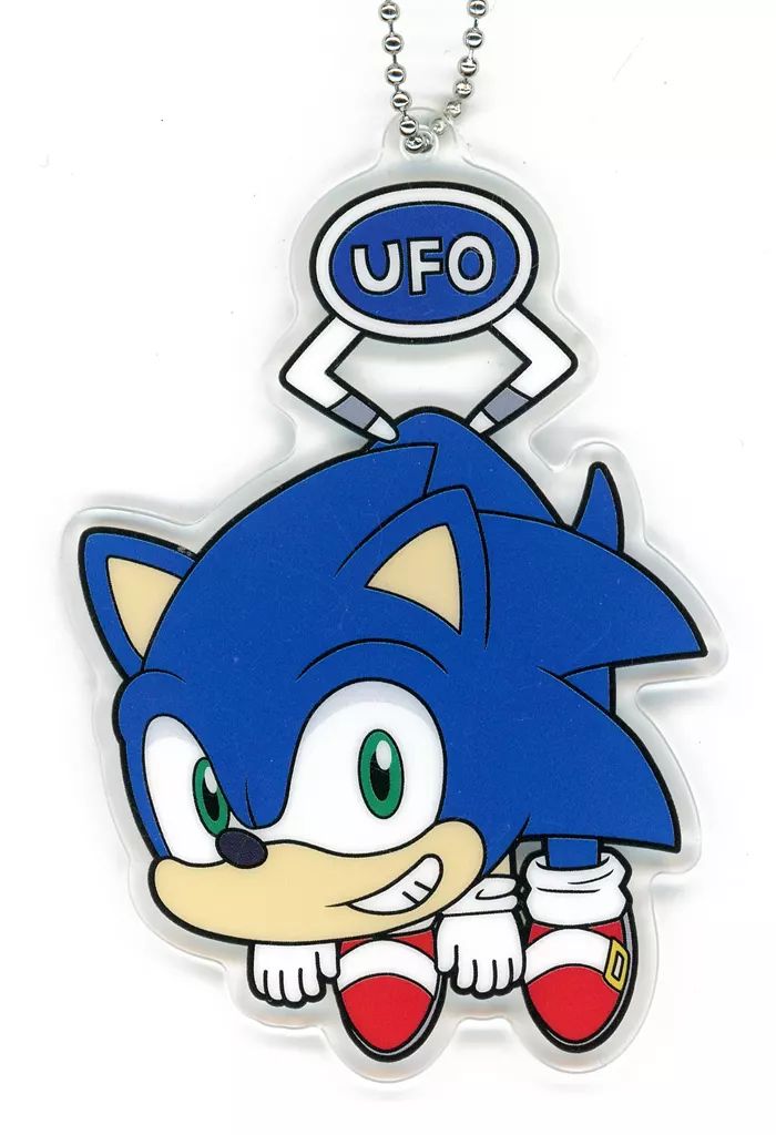 中古】キーホルダー ソニック UFOつままれクリアキーチェーン