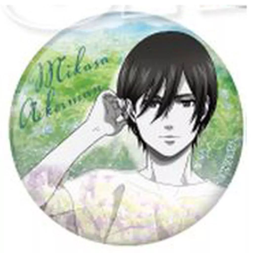 中古】バッジ・ビンズ ミカサ・アッカーマン(モノクロ) 「進撃の巨人