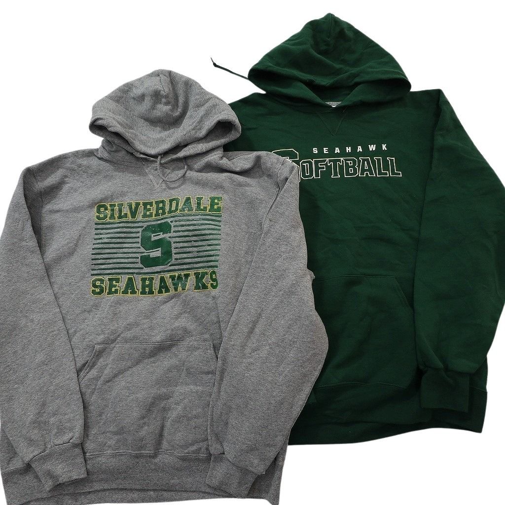 古着卸 まとめ売り カラー パーカー スウェット 8枚セット (メンズ XL