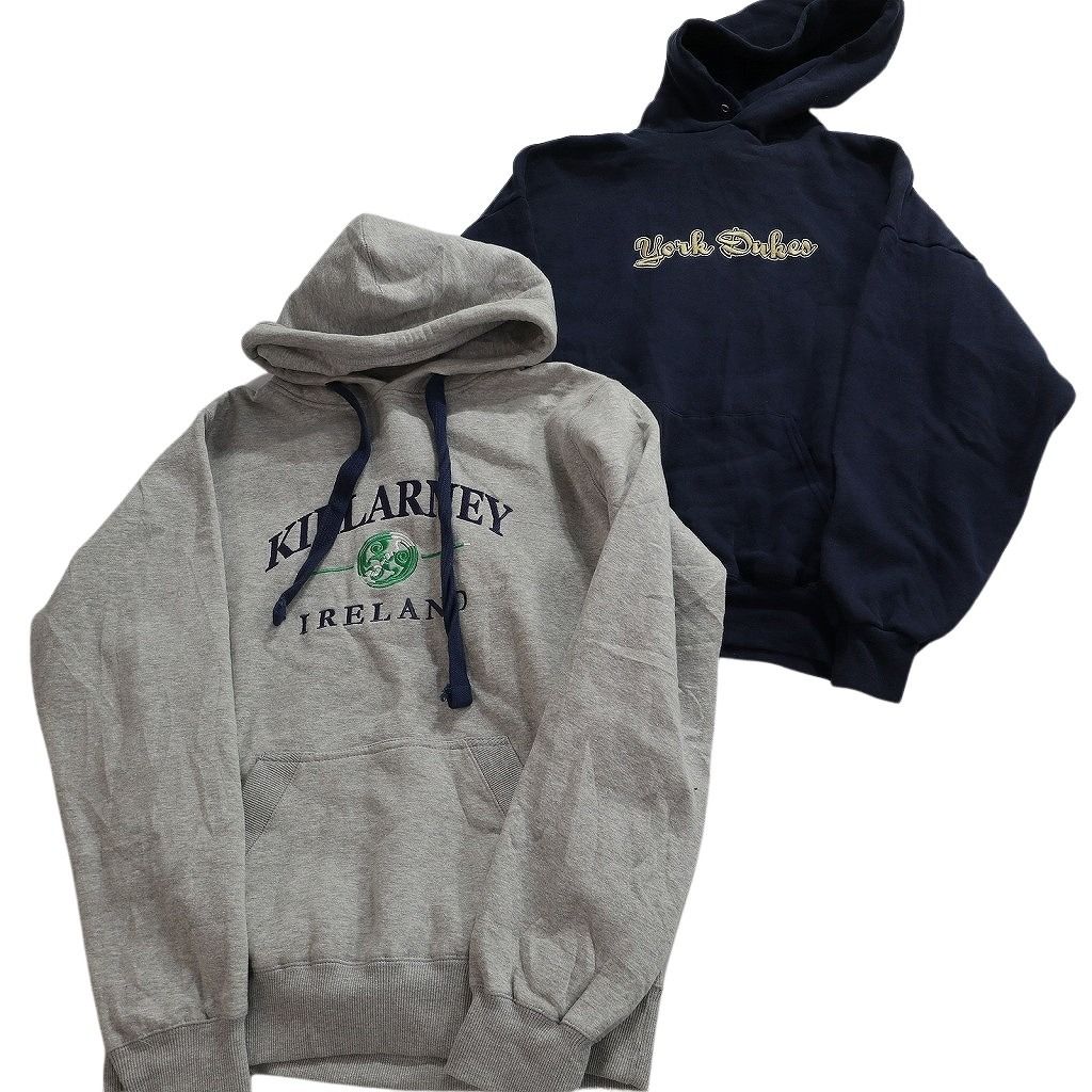 古着卸 まとめ売り カラー パーカー スウェット 8枚セット (メンズ XL