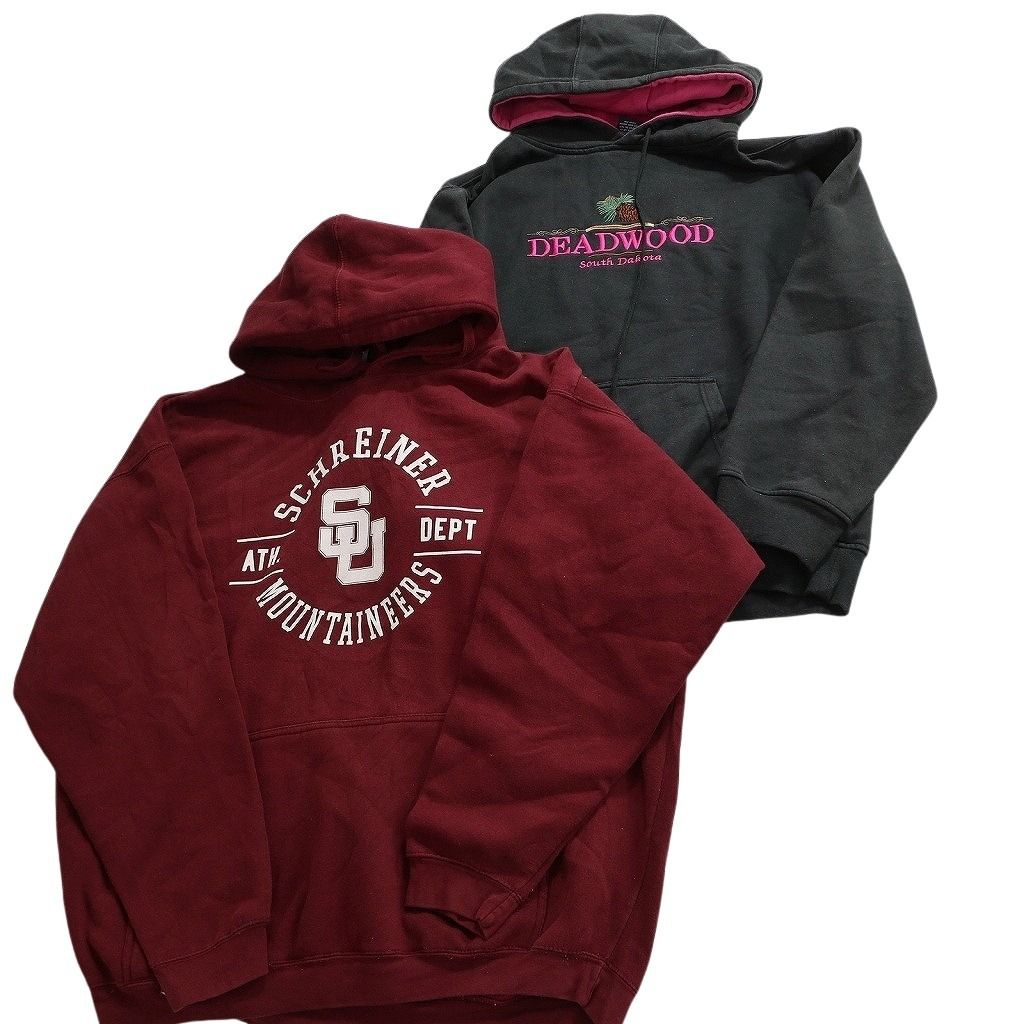 古着卸 まとめ売り カラー パーカー スウェット 8枚セット (メンズ 2XL