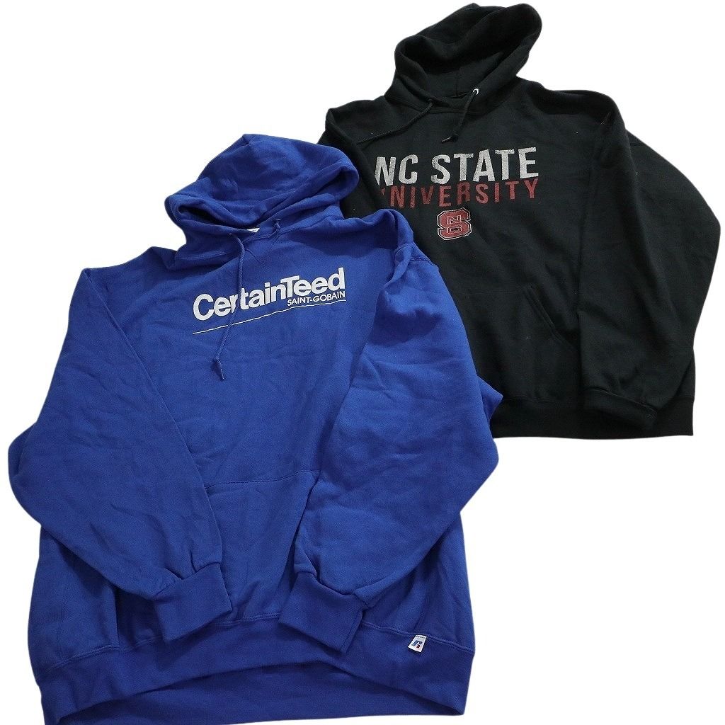 古着卸 まとめ売り カラー パーカー スウェット 8枚セット (メンズ 2XL