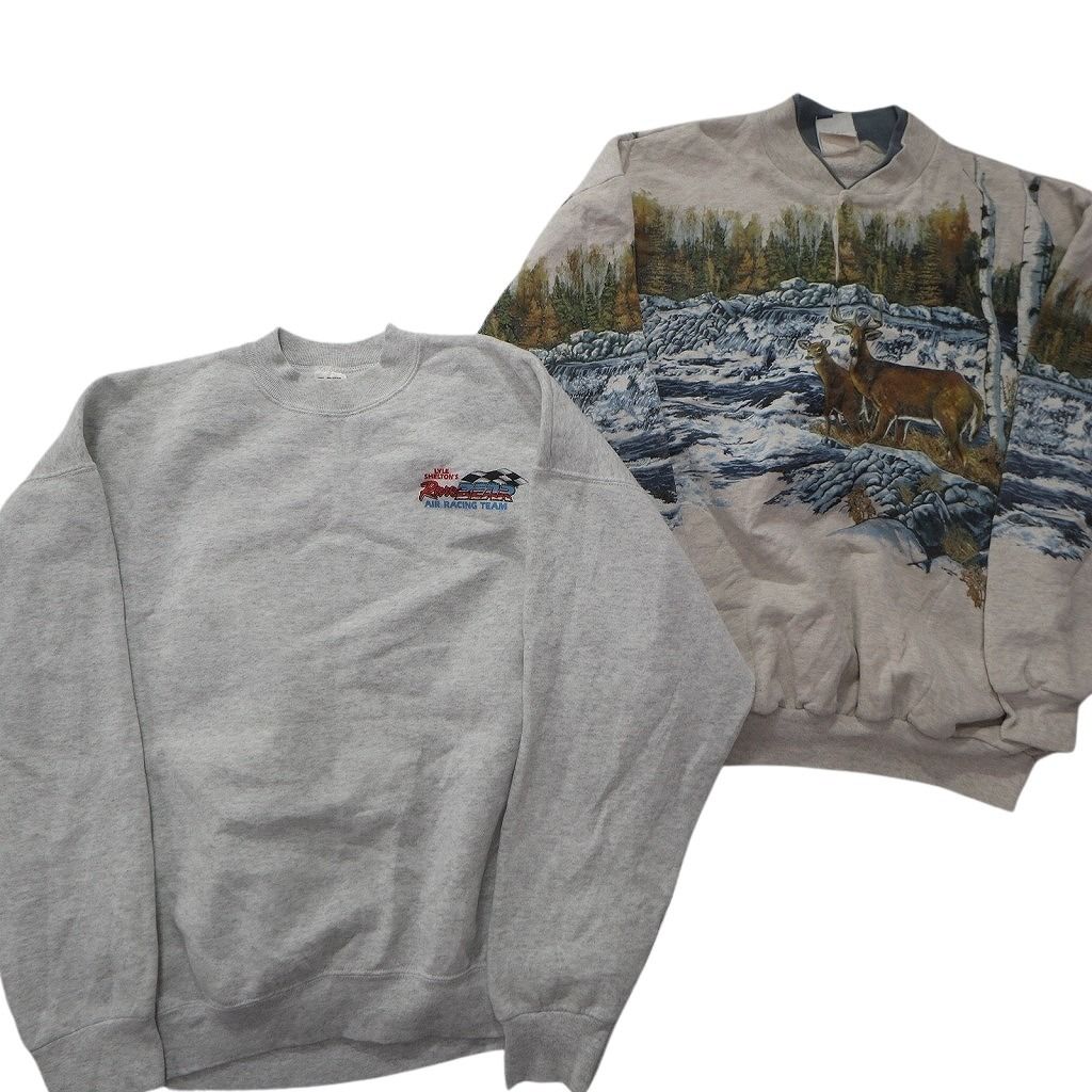 古着卸 まとめ売り USA製 スウェット 8枚セット (メンズ XL ) フルーツ