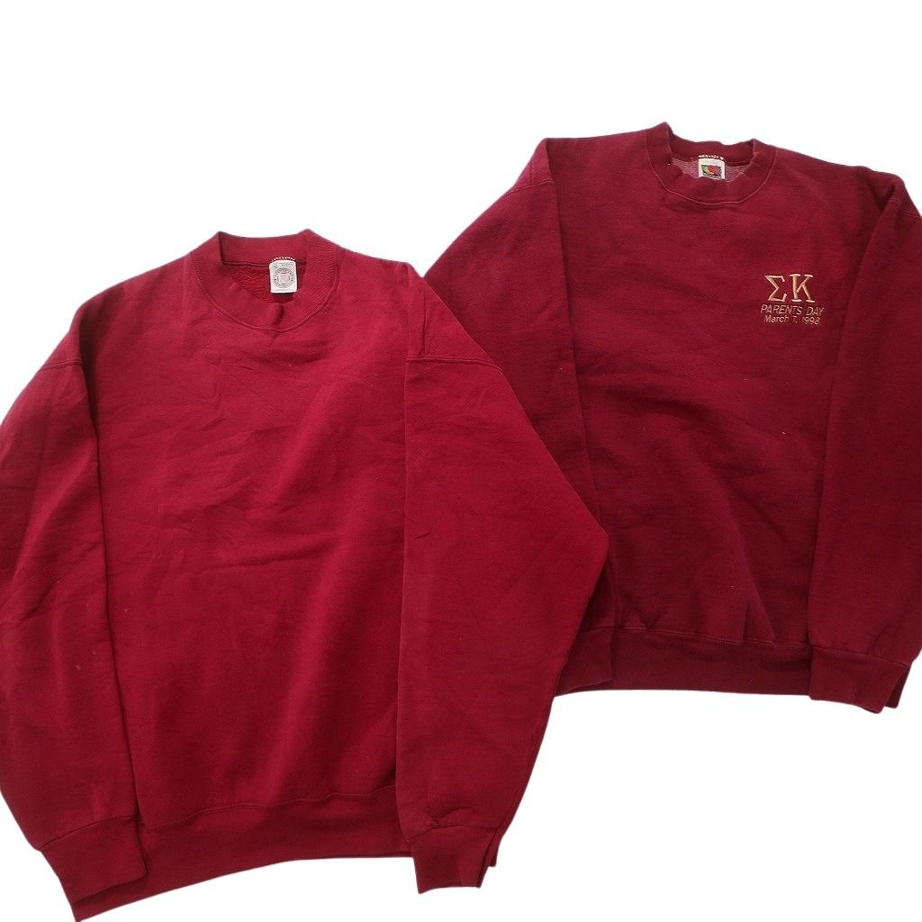 古着卸 まとめ売り USA製 スウェット 8枚セット (メンズ XL ) フルーツ