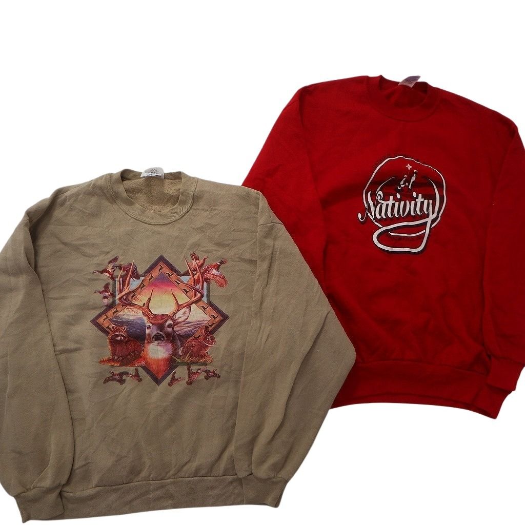 古着卸 まとめ売り USA製 スウェット 8枚セット (メンズ XL ) フルーツ