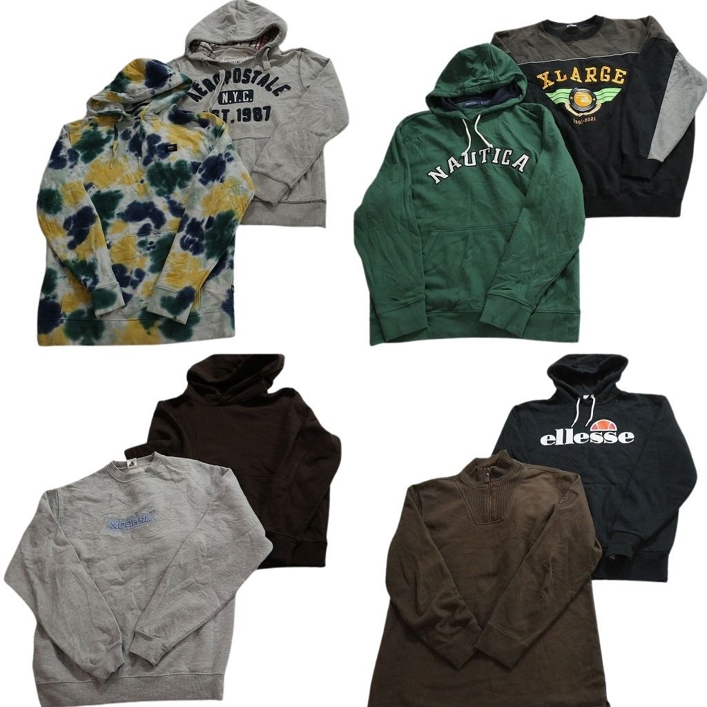 古着卸 まとめ売り ブランドMIX スウェット 8枚セット (メンズ M