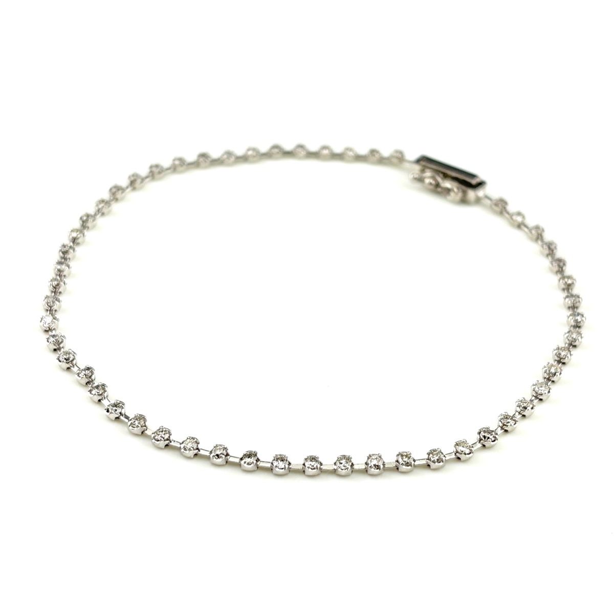 メレダイヤ デザインブレスレット プラチナ 腕輪 ブレスレット Pt 850 ダイヤモンド レディース