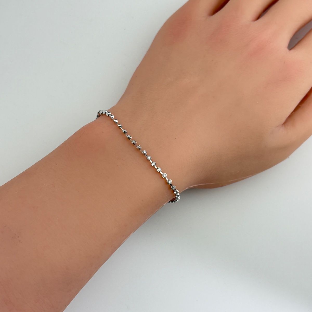  メレダイヤ デザインブレスレット プラチナ 腕輪 ブレスレット Pt 850 ダイヤモンド レディース ブレスレット アクセサリー