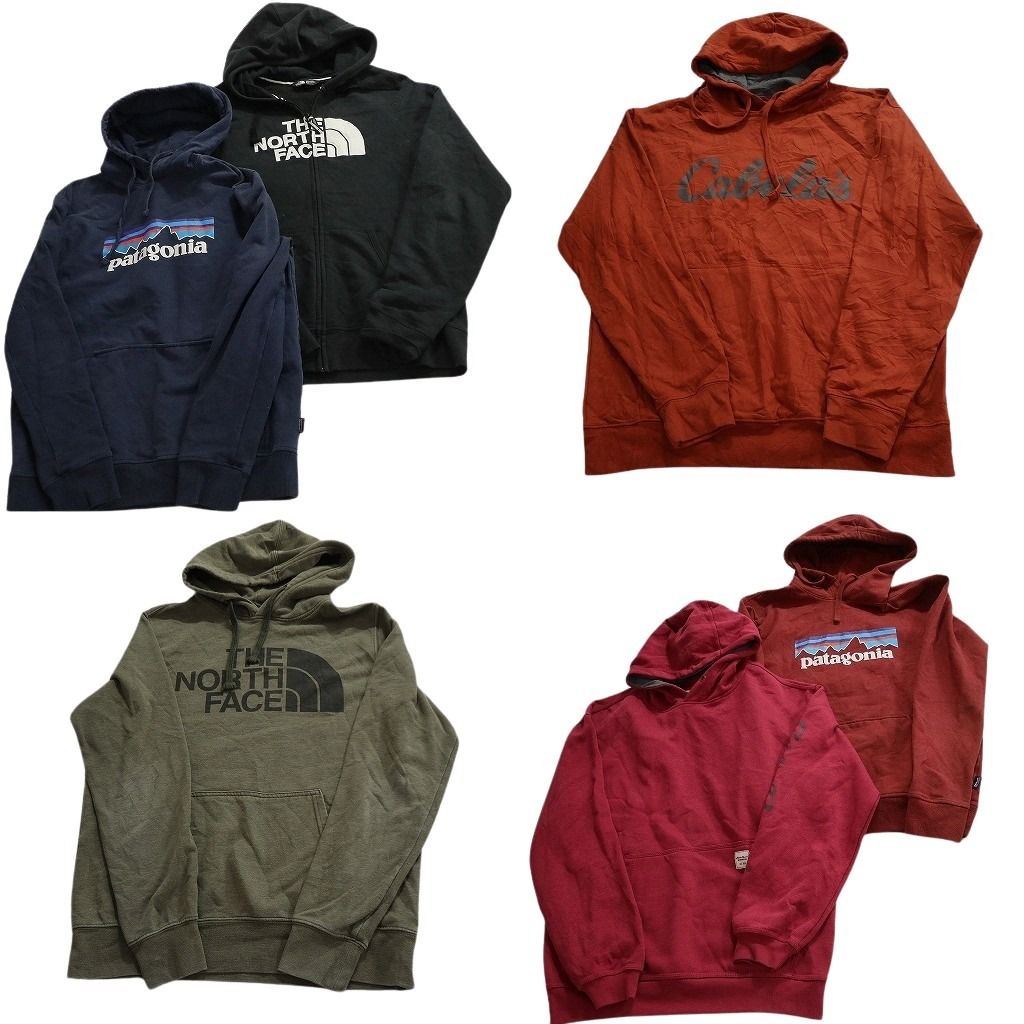 古着卸 まとめ アウトドアブランドMIX スウェット 6枚セット (メンズ M ) エディーバウアー パタゴニア ノースフェイス  古着 ND0388