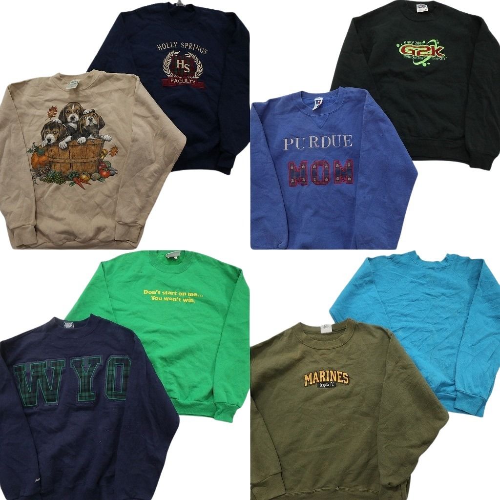 古着卸 まとめ売り USA製 スウェット 8枚セット (メンズ M ) ラッセル