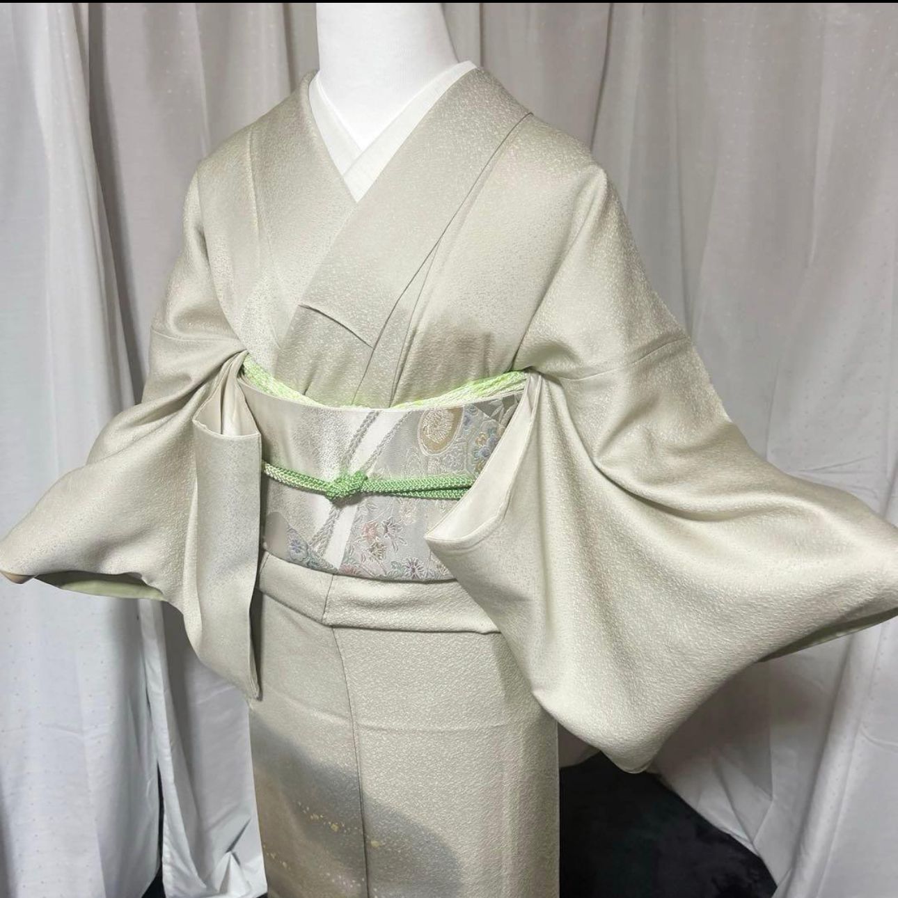 未使用近い 美品 袷 正絹 金彩 訪問着 162/67 フルセット4点 - メルカリ