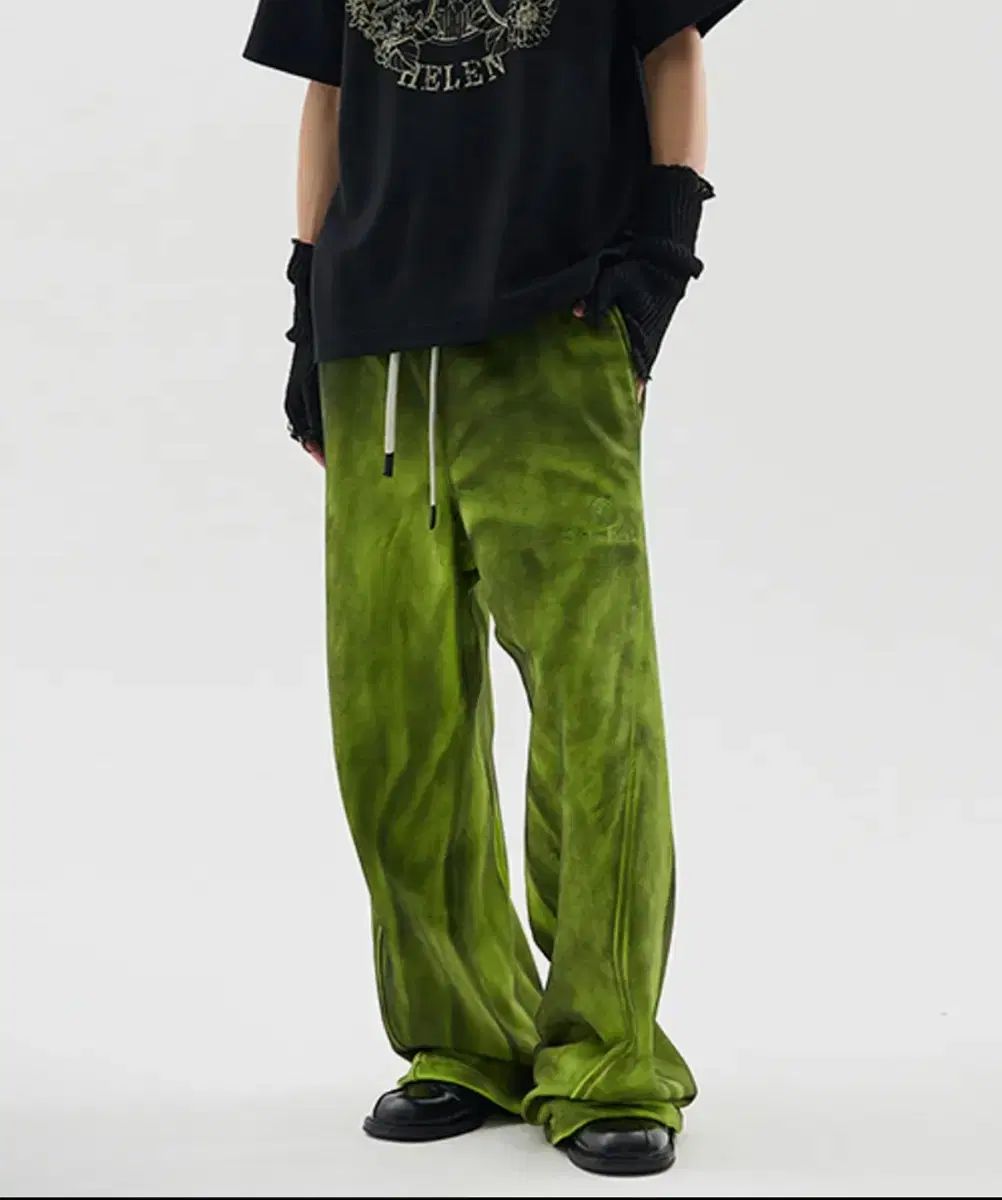 ヘザーヘレン ダーティー ネオン スウェット パンツ L