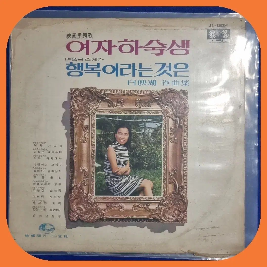 女性 下宿生 ペク ヨンホ ソングブック LP EX