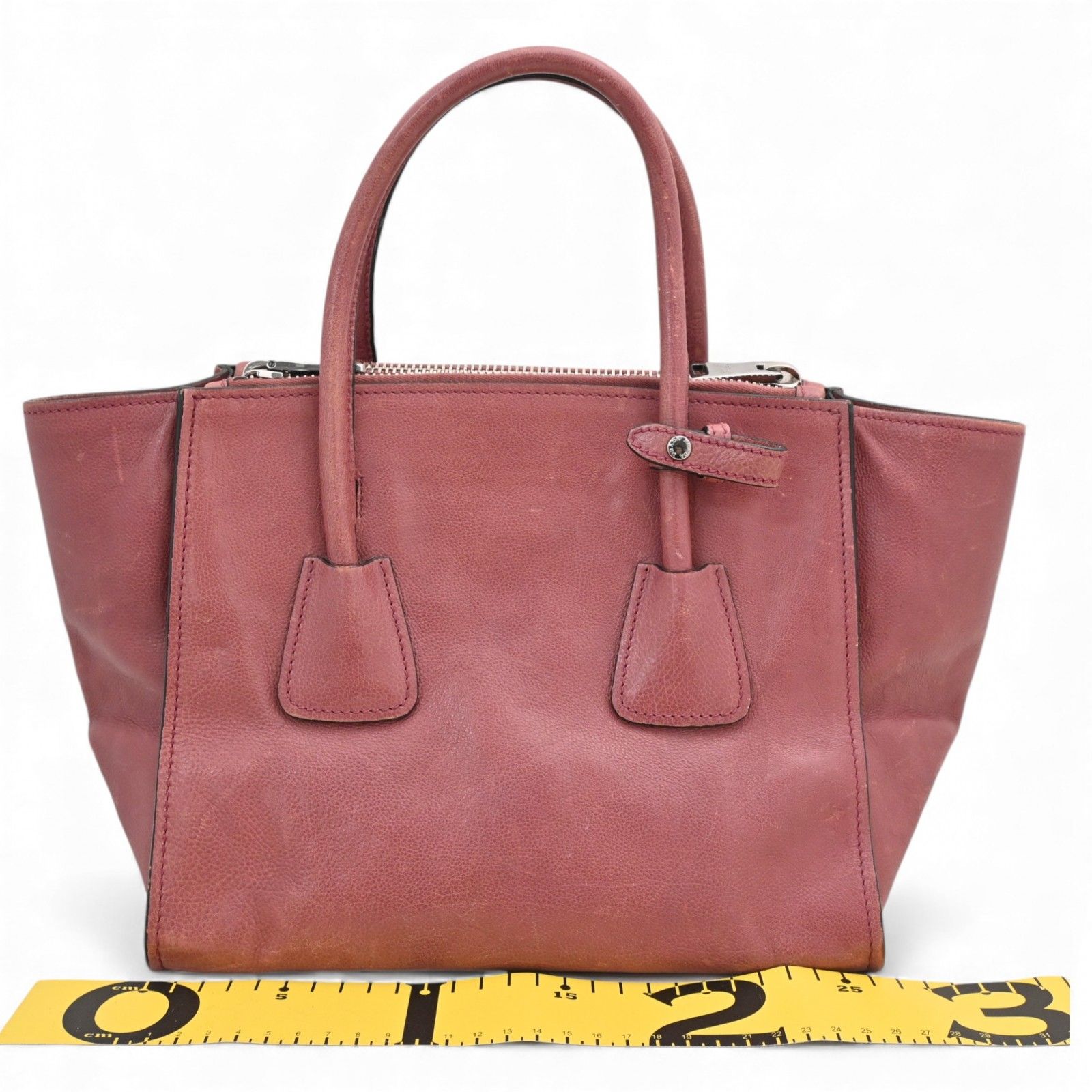 プラダ ハンドバッグ トートバッグ ローズピンク Bランク pr 9724 kw